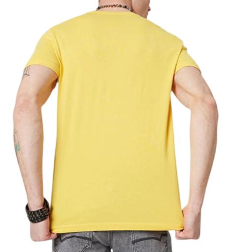 Футболка хлопковая мужская / Желтый / 48 Футболка хлопковая мужская / Желтый / 48