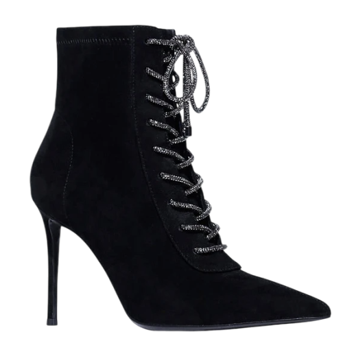 Фото Ботильоны из замши женские