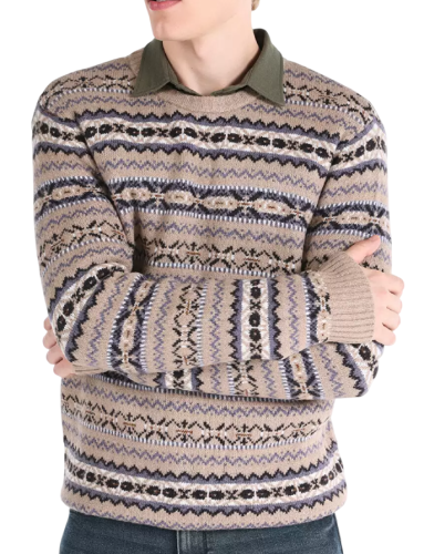 Свитер с принтом мужской Фото Свитер с принтом мужской