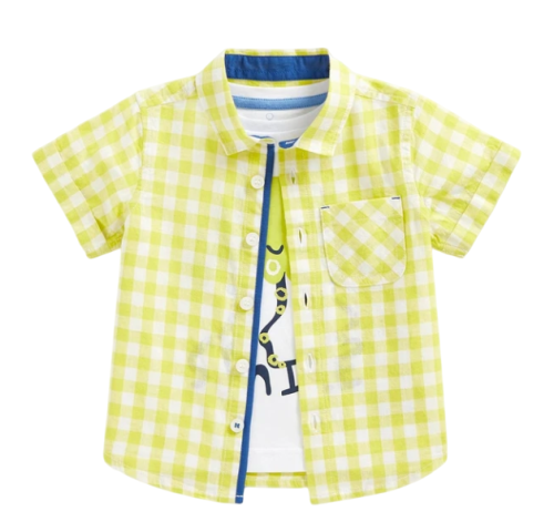 Фото Комплект: футболка и рубашка для мальчика