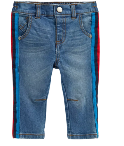 Фото Джинсы с лампасами детские