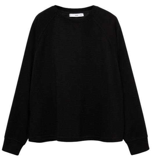 Свитшот однотонный женский / Черный / 44