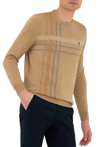 Пуловер с логотипом мужской Фото Пуловер с логотипом мужской