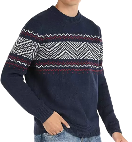 Свитер с принтом мужской Фото Свитер с принтом мужской