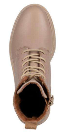 Ботинки из кожи женские / Бежевый / 37