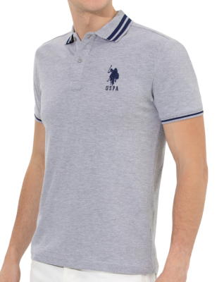 Поло хлопковое мужское / Серый / 48 Поло хлопковое мужское / Серый / 48