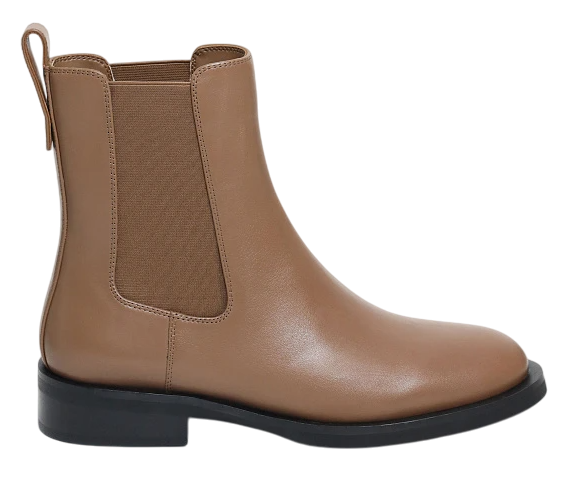 Полусапоги кожаные женские / Коричневый / 35