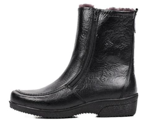 Фото Ботинки из кожи женские