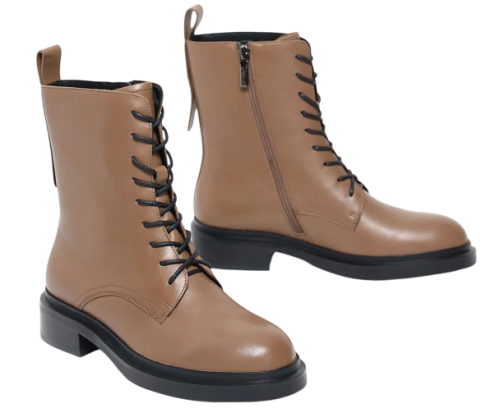 Фото Ботинки кожаные женские