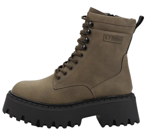 Фото Ботинки замшевые женские