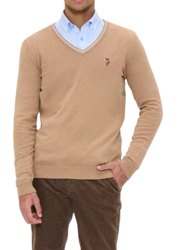 Пуловер с логотипом мужской Фото Пуловер с логотипом мужской