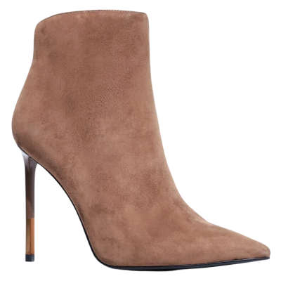 Ботильоны велюровые женские / Коричневый / 39