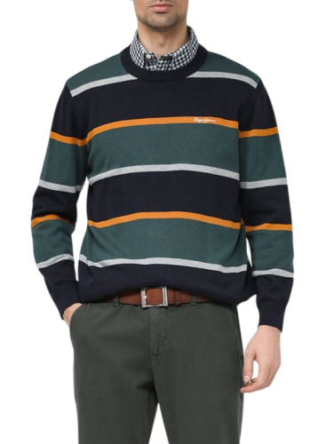 Хлопковый джемпер в полоску мужской Фото Хлопковый джемпер в полоску мужской