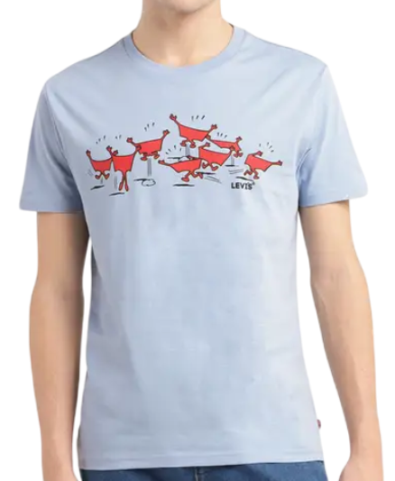 Футболка хлопковая мужская / Голубой / 54 Футболка хлопковая мужская / Голубой / 54