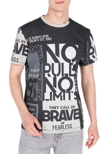 Футболка с принтом мужская Фото Футболка с принтом мужская