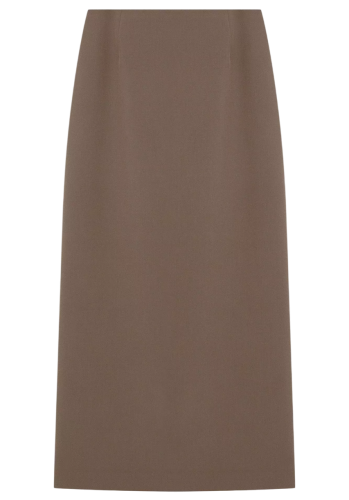 Фото Юбка-макси прямая с разрезом женская