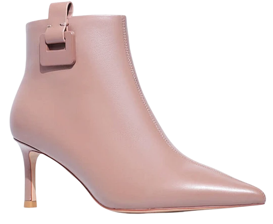 Ботильоны из кожи женские / Бежевый / 37