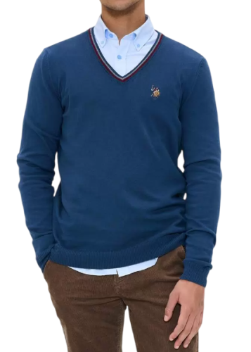 Пуловер с логотипом мужской Фото Пуловер с логотипом мужской