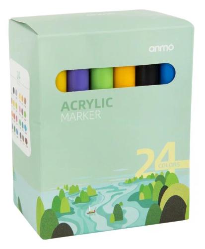 Набор цветных маркеров для детей, 24 шт Фото Набор цветных маркеров для детей, 24 шт