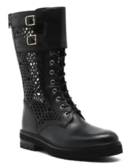 Ботинки из кожи женские