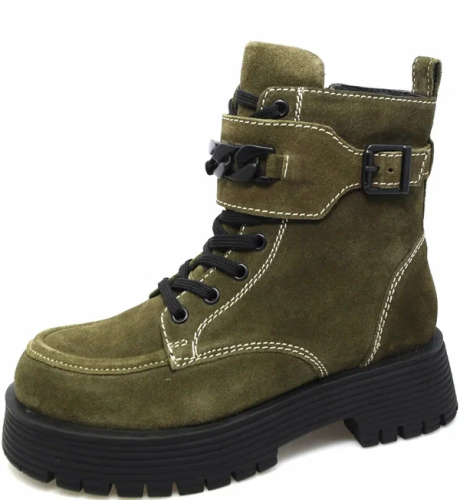 Фото Ботинки замшевые женские