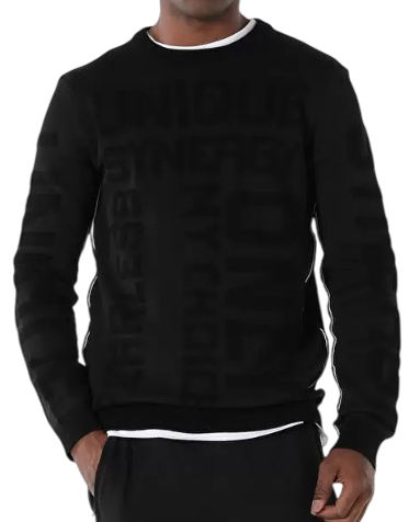 Свитер однотонный мужской / Черный / 46 Свитер однотонный мужской / Черный / 46