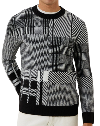 Свитер с принтом мужской Фото Свитер с принтом мужской