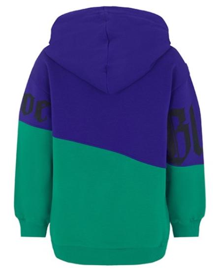 Худи с принтом для мальчика / Синий / 116