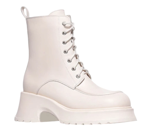 Фото Ботинки из кожи женские