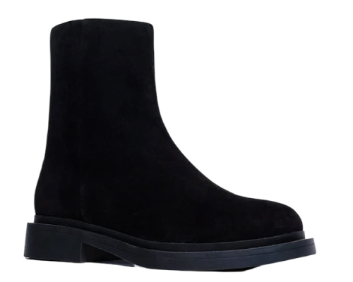 Фото Полусапоги из замши женские 