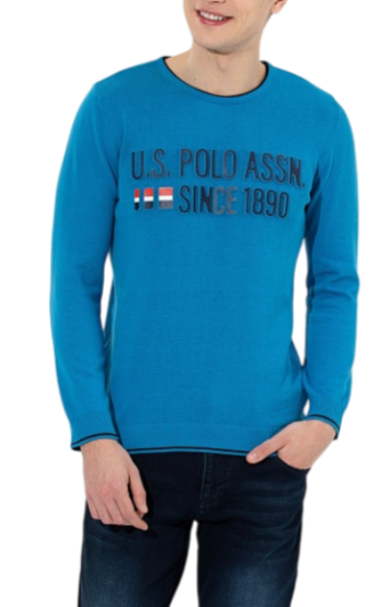 Джемпер из хлопка мужской / Синий / 54 Джемпер из хлопка мужской / Синий / 54