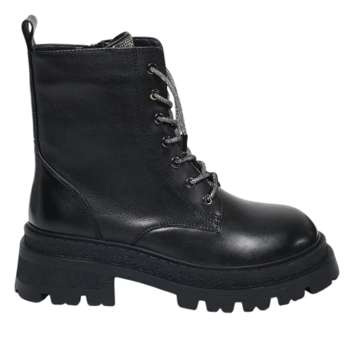 Фото Ботинки из кожи женские