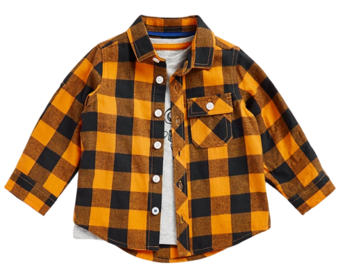 Фото Комплект: футболка и рубашка для мальчика