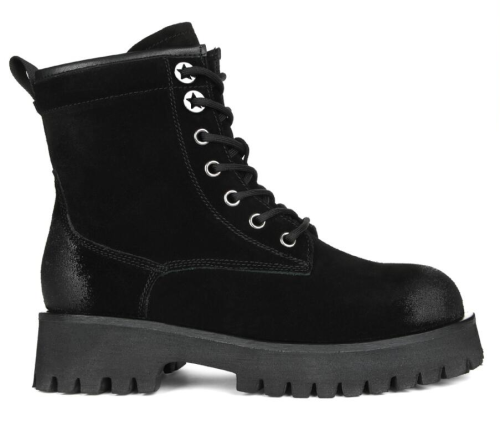 Фото Ботинки велюровые женские