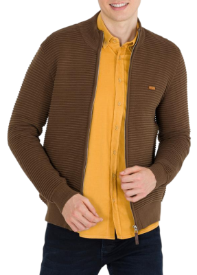 Кардиган из хлопка мужской / Коричневый / 46 Кардиган из хлопка мужской / Коричневый / 46