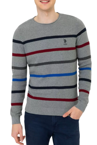 Джемпер в полоску мужской Фото Джемпер в полоску мужской