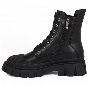 Ботинки кожаные женские / Черный / 36