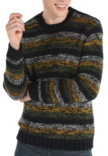 Свитер в полоску мужской Фото Свитер в полоску мужской