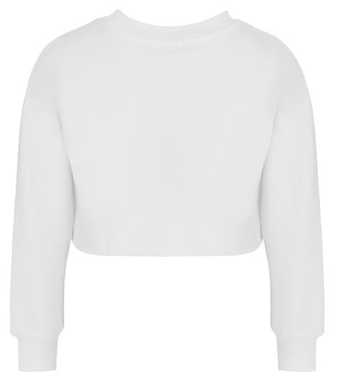 Свитшот с принтом для девочки / Белый / 134 Свитшот с принтом для девочки / Белый / 134