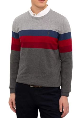 Пуловер с логотипом мужской Фото Пуловер с логотипом мужской