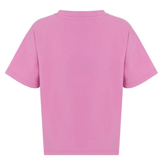 Футболка с принтом для девочки / Розовый / 170