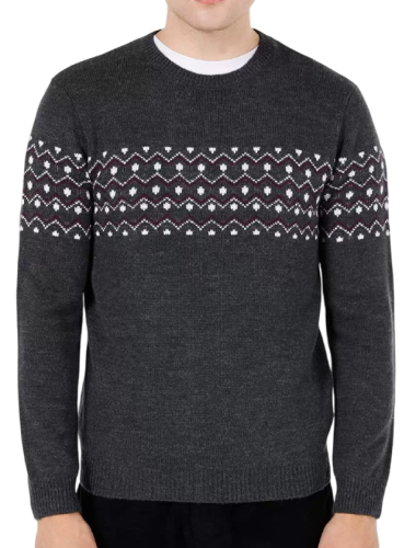 Свитер с принтом мужской Фото Свитер с принтом мужской