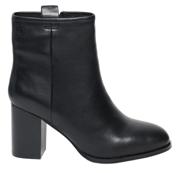 Полусапоги кожаные женские / Черный / 38