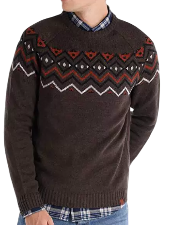 Свитер с принтом мужской Фото Свитер с принтом мужской