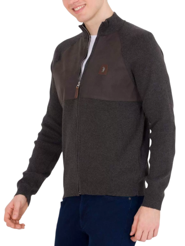 Кардиган с логотипом мужской Фото Кардиган с логотипом мужской