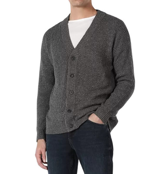 Кардиган однотонный мужской / Коричневый / 48 Кардиган однотонный мужской / Коричневый / 48