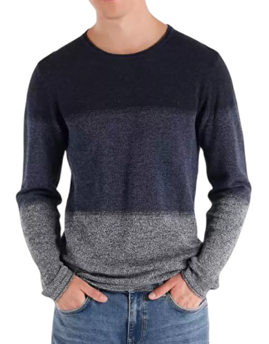 Свитер с принтом мужской / Синий / 50 Свитер с принтом мужской / Синий / 50