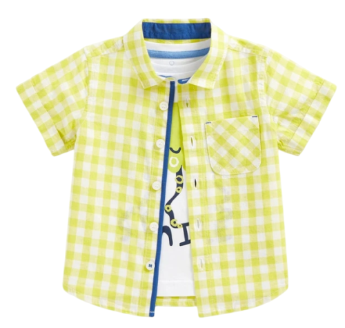 Фото Комплект: футболка и рубашка для мальчика