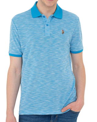 Поло хлопковое мужское / Голубой / 48 Поло хлопковое мужское / Голубой / 48