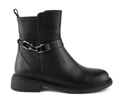 Фото Ботинки из кожи женские